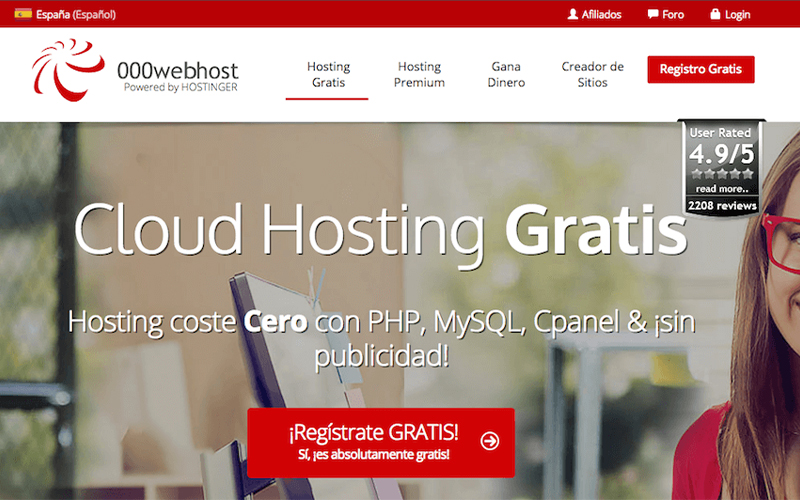 000webhost: Hosting gratuito